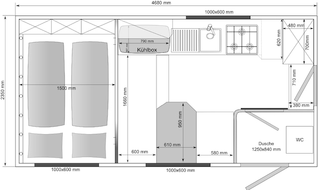 Inneneinrichtungsplan
